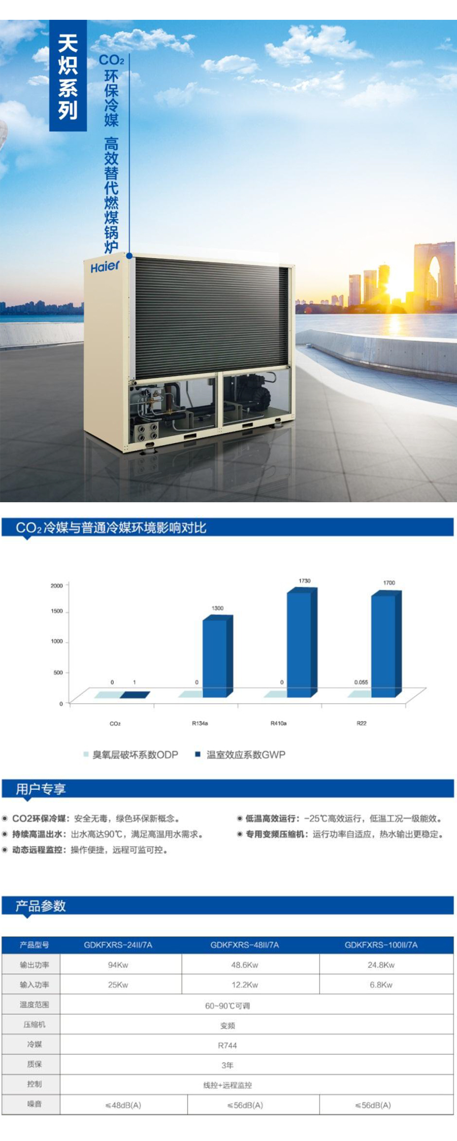 空氣能商用熱水器